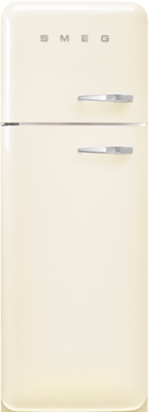 Smeg - Stand-Kühlschrank FAB30LCR5 Linksanschlag, Energieeffizienzklasse D,creme